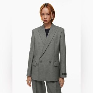 Babaton Millions Blazer 2XS XXS Dark Gray Grey Aritzia